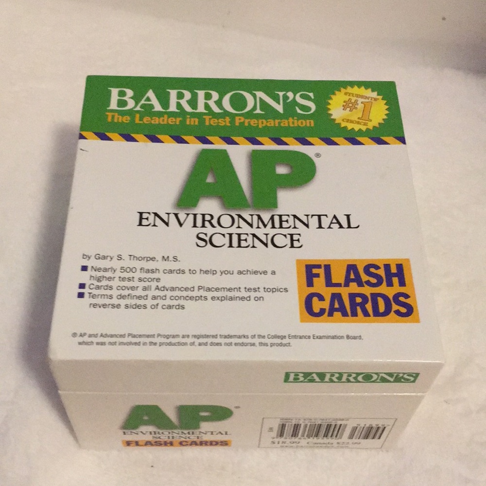 Barron’s AP Environmental Testing Flash Cards